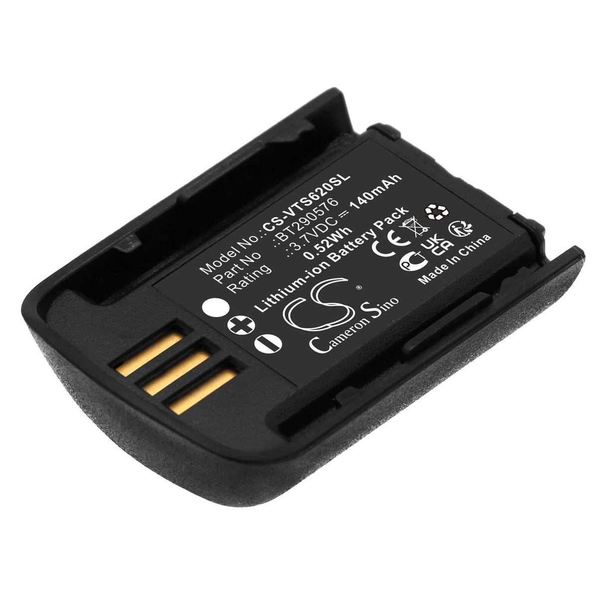 3.7V, Li-ion, 140mAh, Headset battery fits Vtech, Bt290576, Is6200, 0.52Wh Wireless Headset Cameron Sino Technology Limited