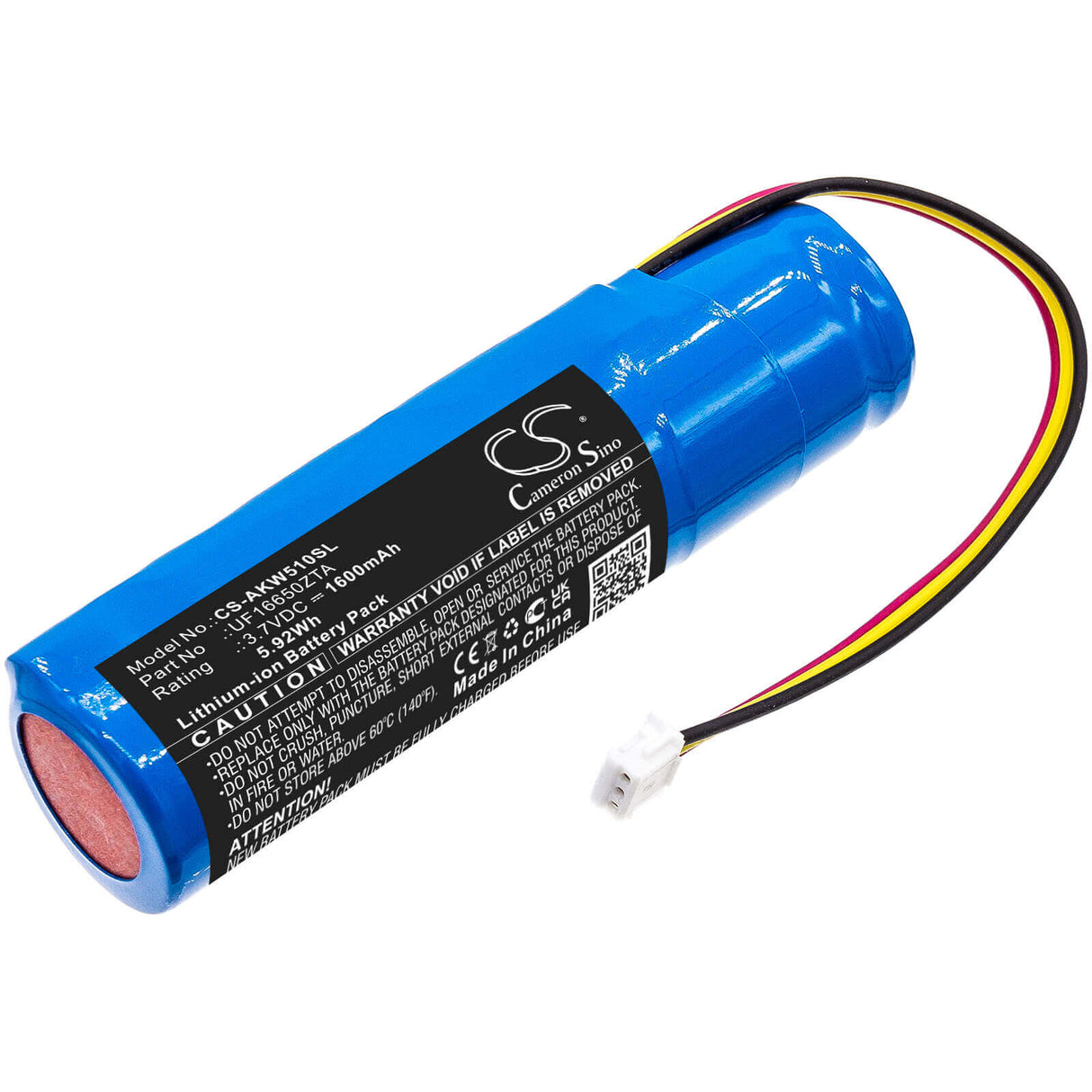3.7v, Li-ion, 1600mah, Amplifier battery Fit's Akai, 5000 Solo, Ewi 5000, 5.92wh Amplifier Cameron Sino Technology Limited
