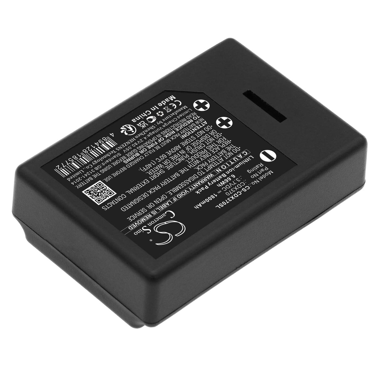 3.7V, Li-ion, 1800mAh, Thermal Camera battery fits Cordex, Cdx370, Cdx370, Toughpix Digitherm, 6.66Wh Thermal Camera Cameron Sino Technology Limited