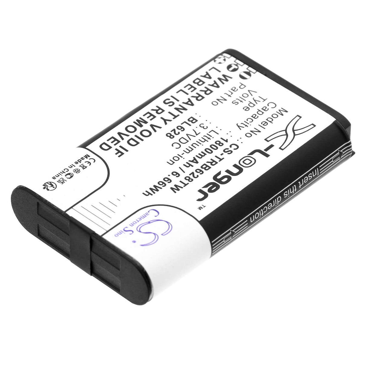 3.7V, Li-ion, 1800mAh, Two-Way Radio battery fits Retevis, Bl628, Rb628, 6.66Wh Two-Way Radio Cameron Sino Technology Limited