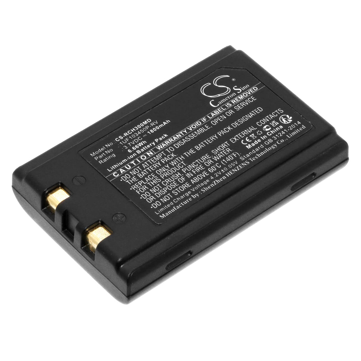 3.7V, Li-ion, 1800mAh, Batterie médicale compatible Roche, 1uf103450p-rv, Accu-chek-inform Glucomètre, 6.66Wh Technologie médicale Cameron Sino Limited (Médical)
