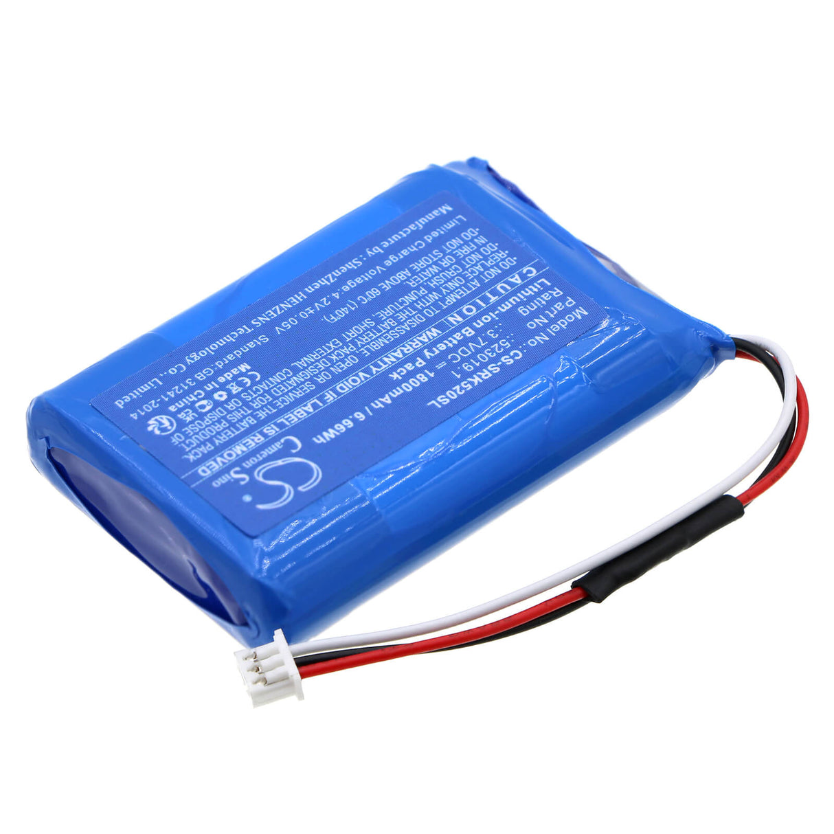 3.7V, Li-ion, 1800mAh, Batterie d'équipement compatible avec Systronik, 23019, 523019.1, 6.66Wh Équipement, Enquête, Test Cameron Sino Technology Limited