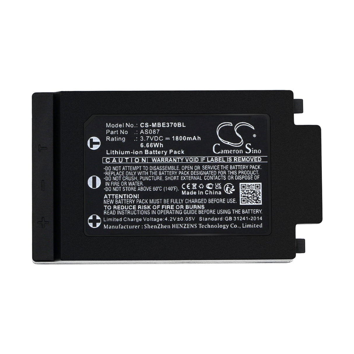 3.7v, Li-ion, 1800mah, Crane Remote Battery Fits IMET M880 Ray, Wave2, 6.66wh Crane Remote Control Cameron Sino Technology Limited