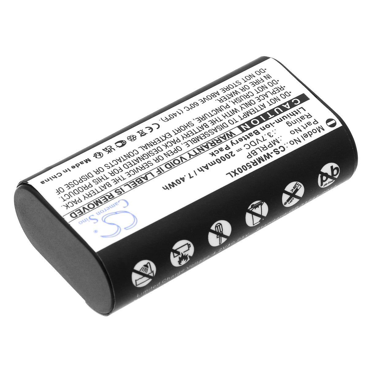 3.7v, Li-ion, 2000mah, Headset Battery Fits Wisycom Mpr30-eng, Mpr30-iem, 7.4wh Wireless Headset Cameron Sino Technology Limited