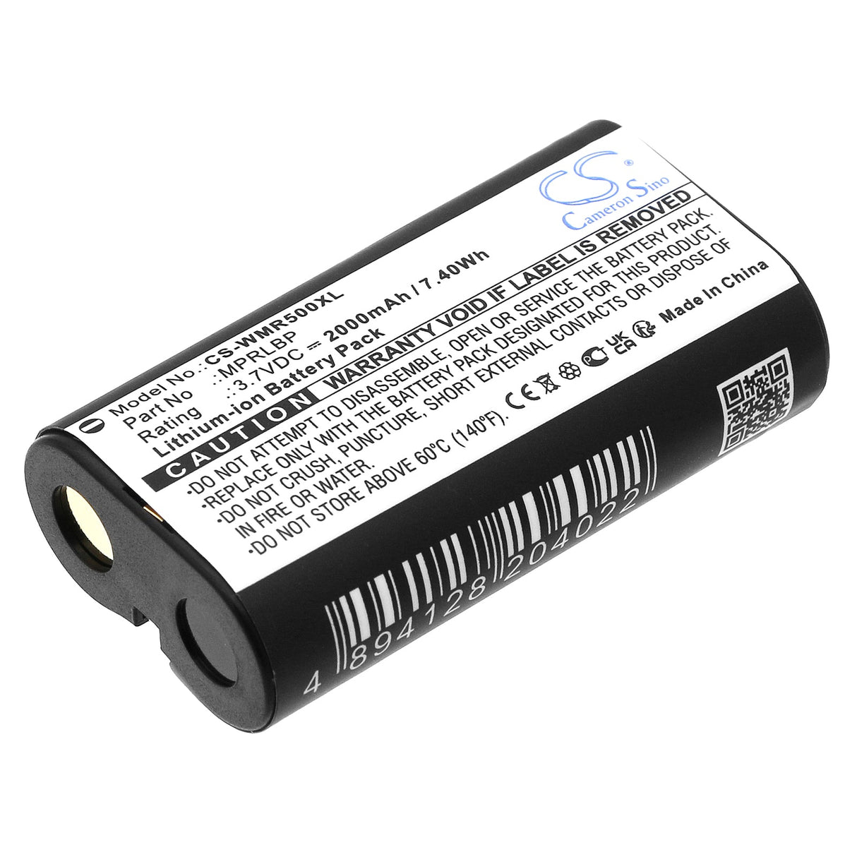 3.7v, Li-ion, 2000mah, Headset Battery Fits Wisycom Mpr30-eng, Mpr30-iem, 7.4wh Wireless Headset Cameron Sino Technology Limited