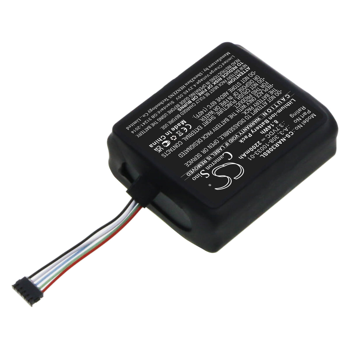 3.7V, Li-ion, 2200mAh, Home Security Camera battery fits Arlo, Netgear, 308-10033-01, Aba1100, Baby, 8.14Wh Home Security Camera Cameron Sino Technology Limited