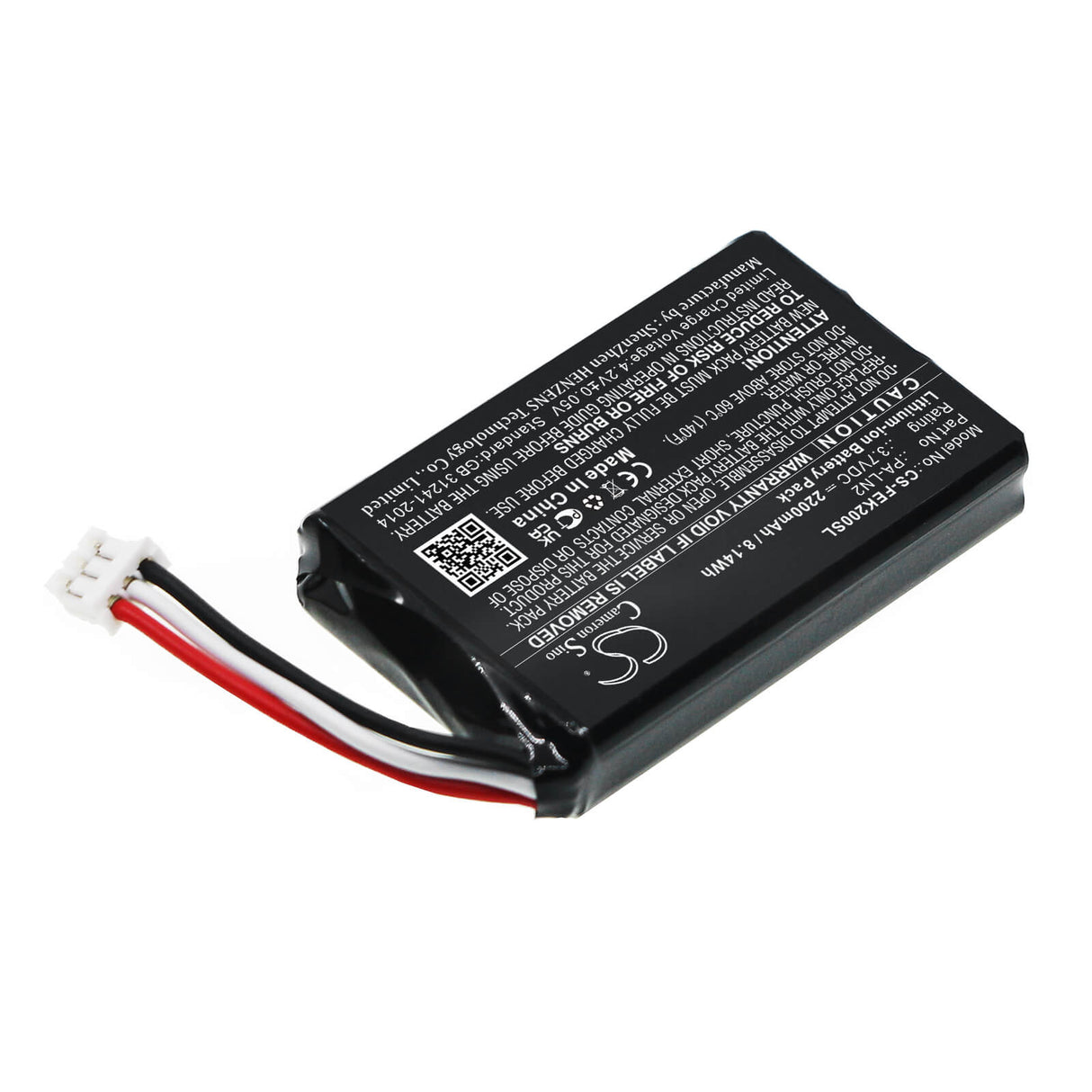 3.7V, Li-ion, 2200mAh, Pack de batterie adapté à Fey Elektronik, Pa-ln2, 8.14Wh Pack de batterie Cameron Sino Technology Limited