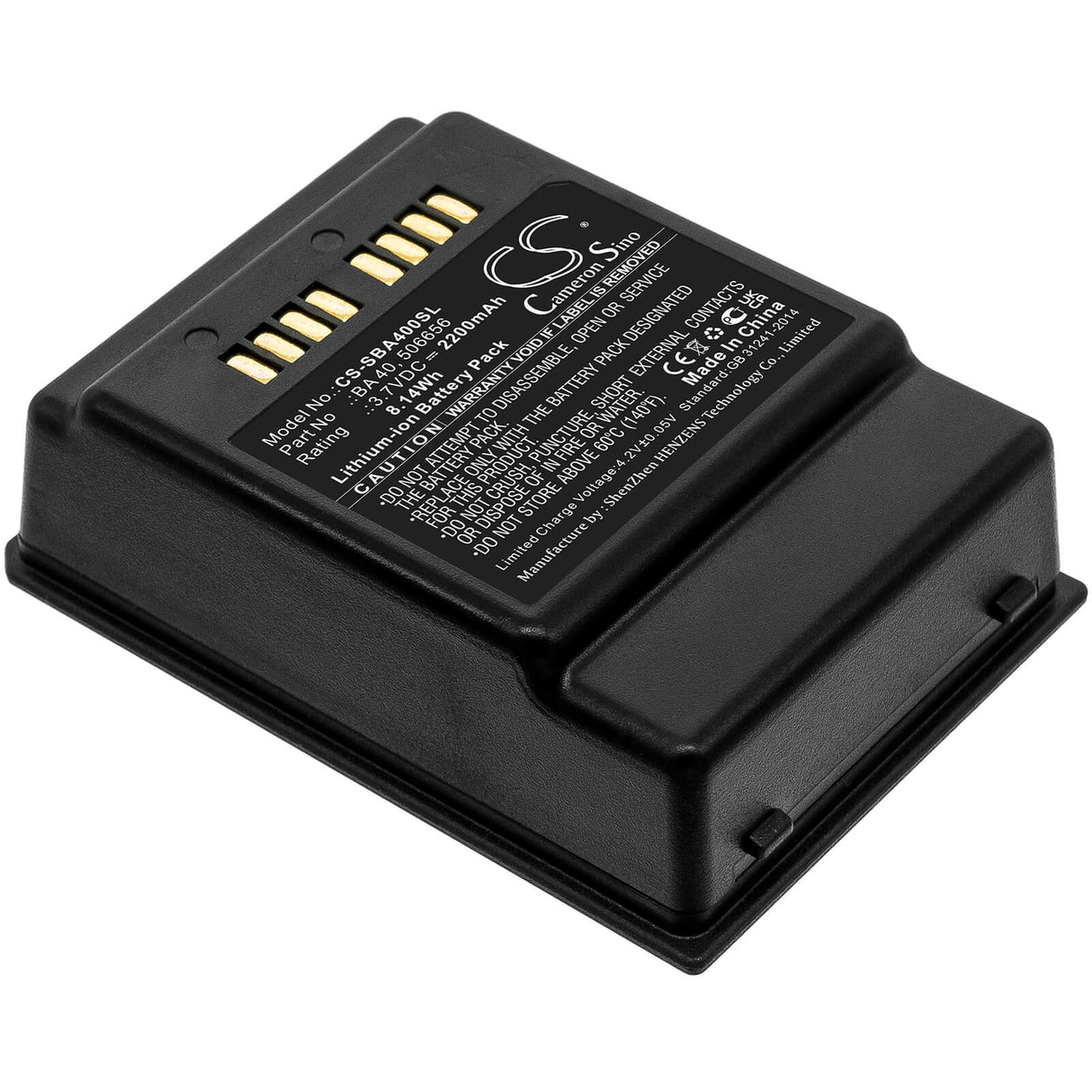 3.7V, Li-ion, 2200mAh, Headset battery fits Sennheiser, 506656, Sl 133-s Dw, Sl 133-s Dw Tablestand, 8.14Wh Wireless Headset Cameron Sino Technology Limited