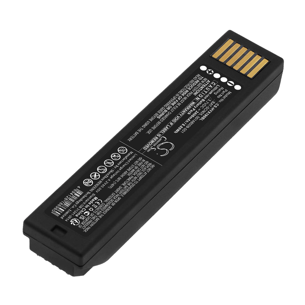 3.7v, Li-ion, 2400mah, Barcode Scanner Battery Fits Honeywell, Granit Xp 1990isr, Xenon 1902ghd, 8.88wh Barcode Scanner Cameron Sino Technology Limited