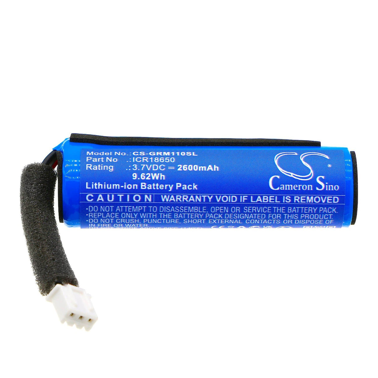 3,7V, Li-ion, 2600mAh, Batterie de haut-parleur compatible Groove Onn, Aaagry100006889, Medium Rugged_led, 9,62Wh Haut-parleur Cameron Sino Technology Limited