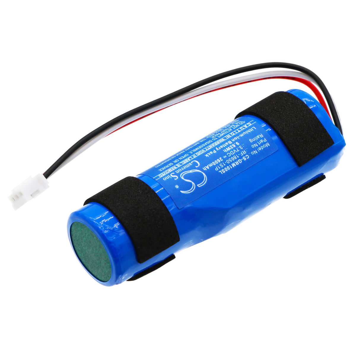 3,7V, Li-ion, 2600mAh, Batterie de haut-parleur compatible avec Groove Onn, Aagry100076371, Rugged Sm, 9,62Wh Haut-parleur Cameron Sino Technology Limited