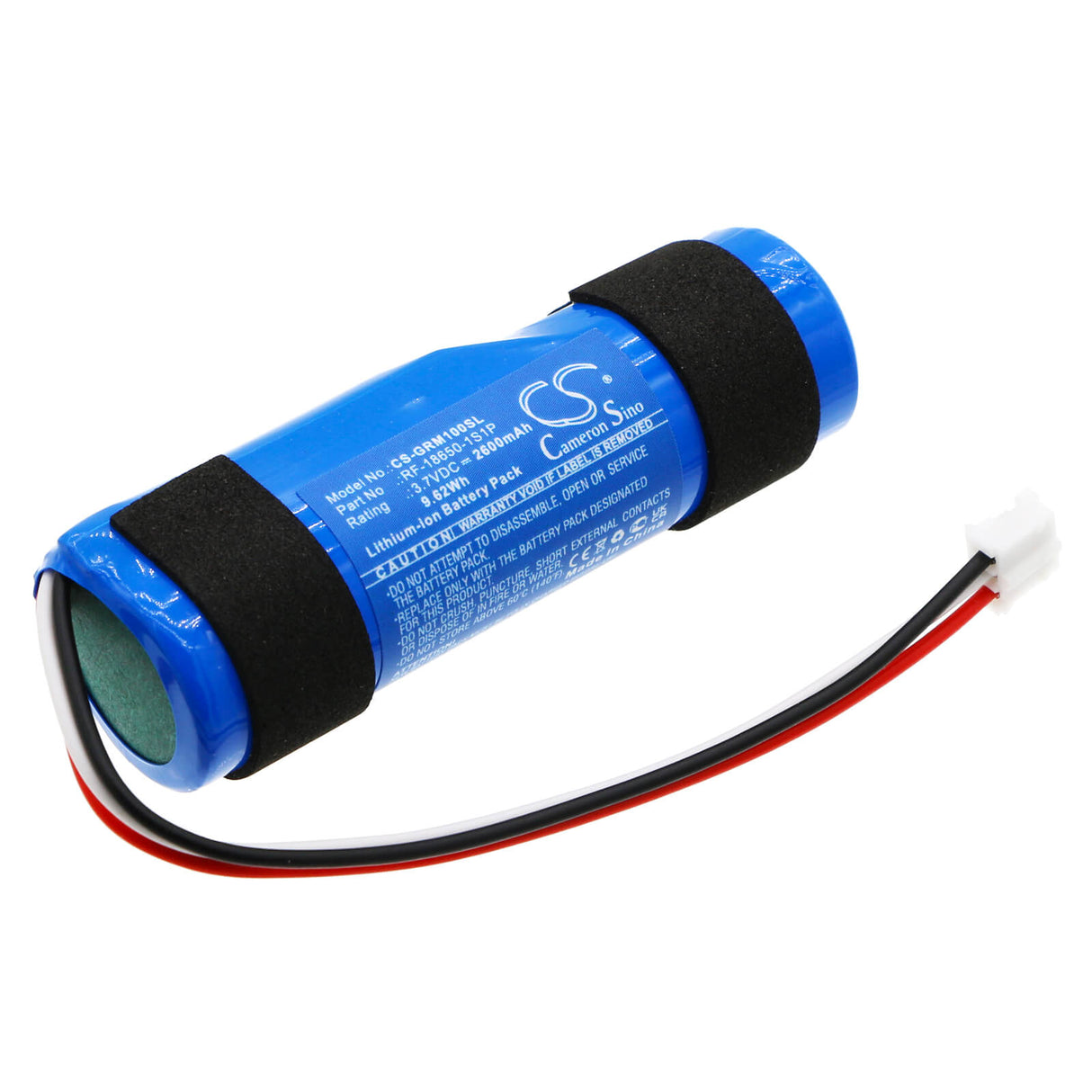 3,7V, Li-ion, 2600mAh, Batterie de haut-parleur compatible avec Groove Onn, Aagry100076371, Rugged Sm, 9,62Wh Haut-parleur Cameron Sino Technology Limited