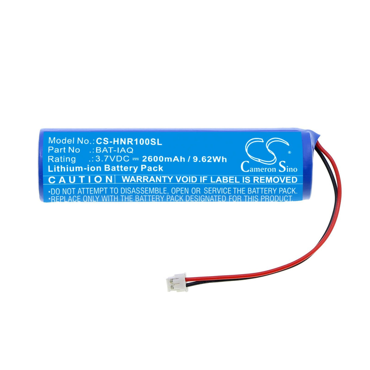 3,7V, Li-ion, 2600mAh, Batterie d'équipement compatible avec Honeywell, Bat-iaq, HAQSPA, Haqspa-r, 9,62Wh Équipement, Enquête, Test Cameron Sino Technology Limited