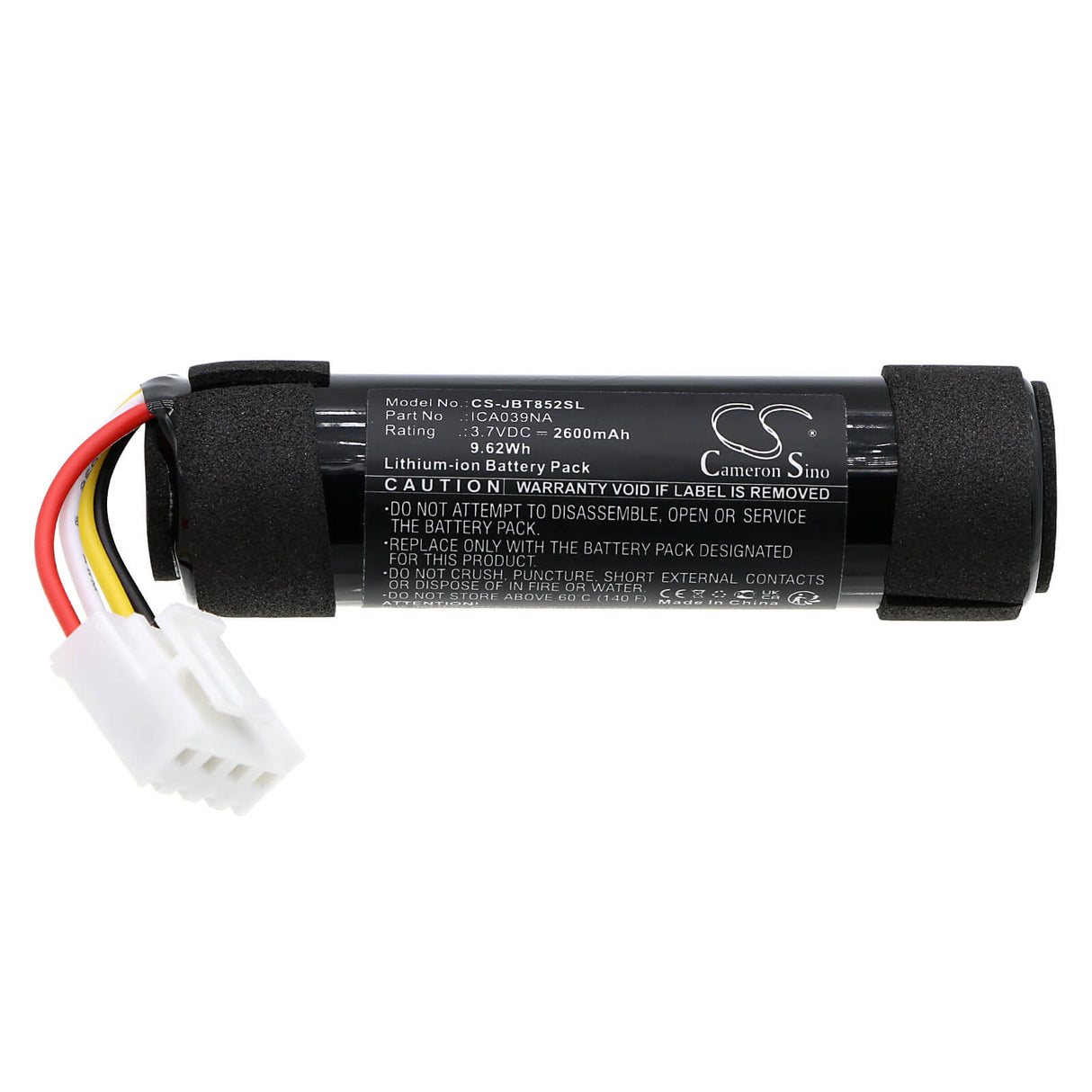 3.7V, Li-ion, 2600mAh, Speaker battery fits Jbl, Bar 800, Bar 800 5.1.2-channel Soundba, 9.62Wh Speaker Cameron Sino Technology Limited