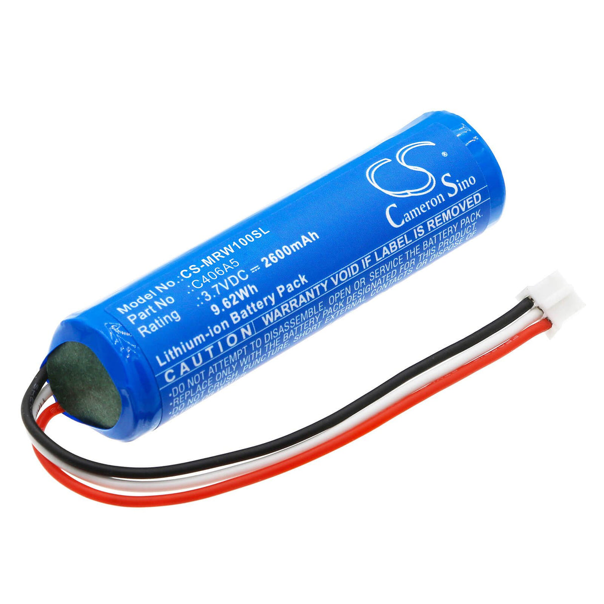 3.7V, Li-ion, 2600mAh, Speaker battery fits Marshall, Willen, 9.62Wh Speaker Cameron Sino Technology Limited