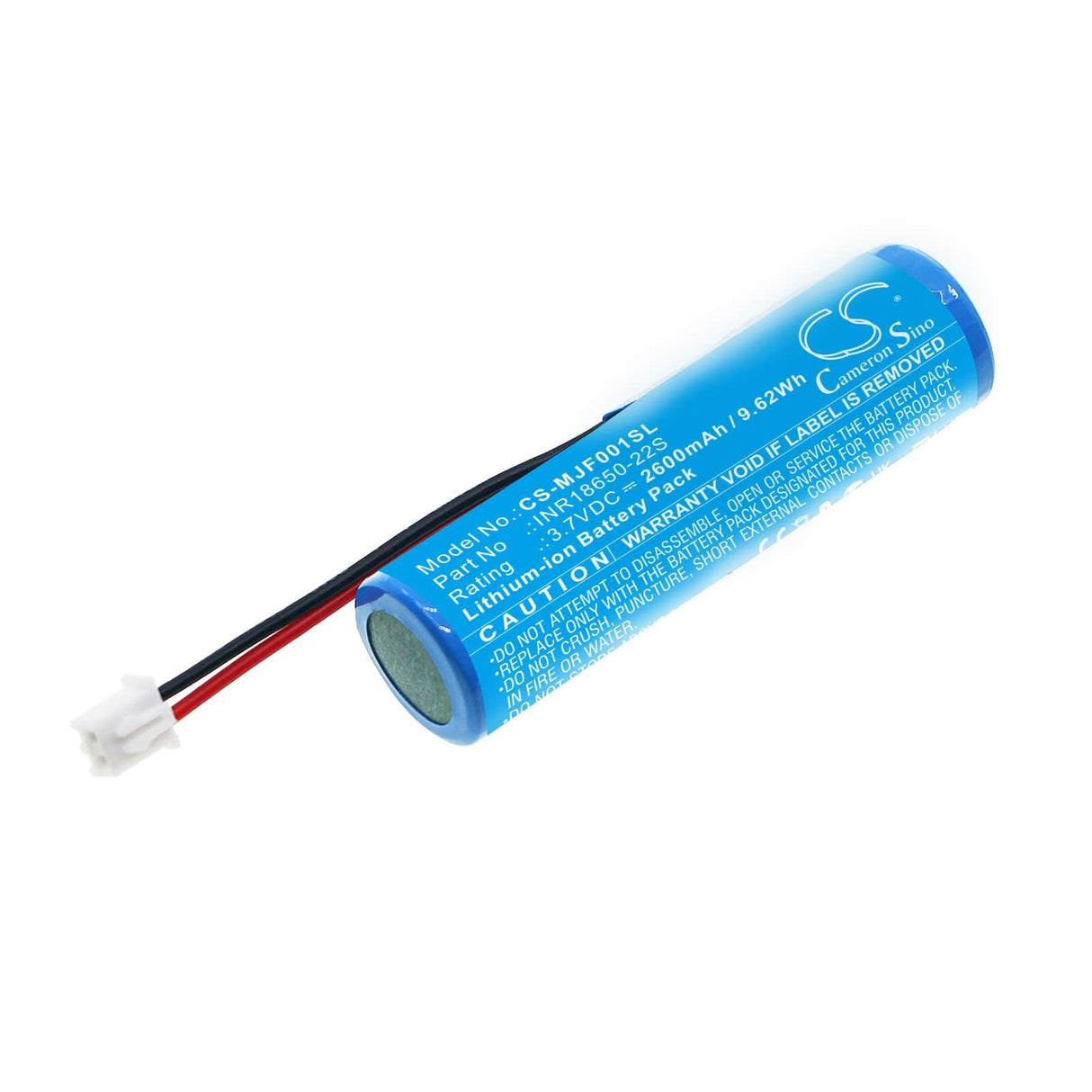 3,7V, Li-ion, 2600mAh, batterie de soins personnels compatible avec Mija, Inr18650-22s, Fragrance automatique, Mjxfj01xw, 9,62Wh Soins personnels Cameron Sino Technology Limited