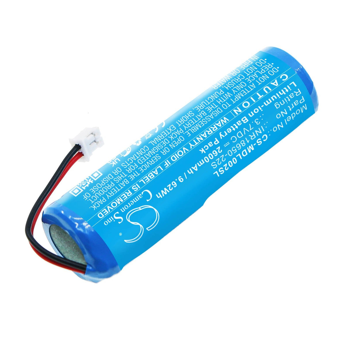 3.7V, Li-ion, 2600mAh, Personal Care battery fits Muid, Inr18650-22s, H-dl-02, 9.62Wh Personal Care Cameron Sino Technology Limited
