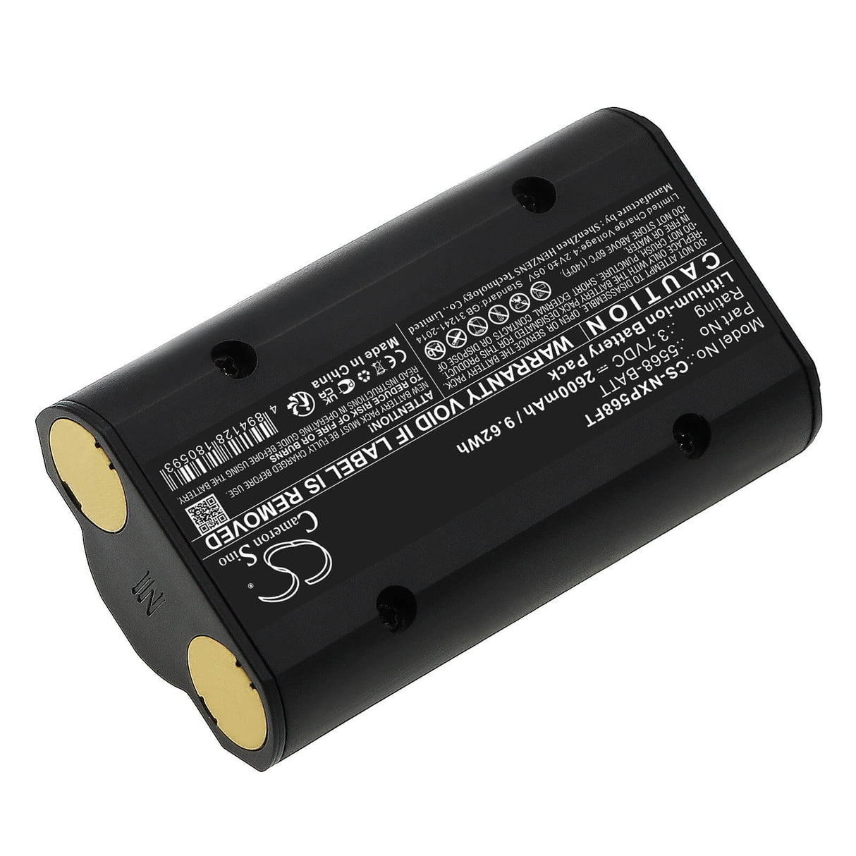 3.7V, Li-ion, 2600mAh, Flashlight battery fits Nightstick, 5568-batt, 5566, 5568, 9.62Wh Flashlight Cameron Sino Technology Limited