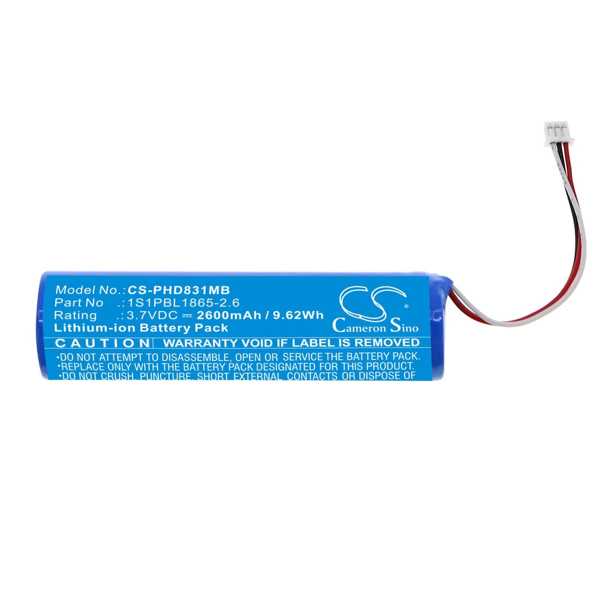 3.7v, Li-ion, 2600mah, Batterie Babyphone Compatible avec Philips Avent Scd831, Avent Scd831/26, 9.62wh BabyPhone Cameron Sino Technology Limited
