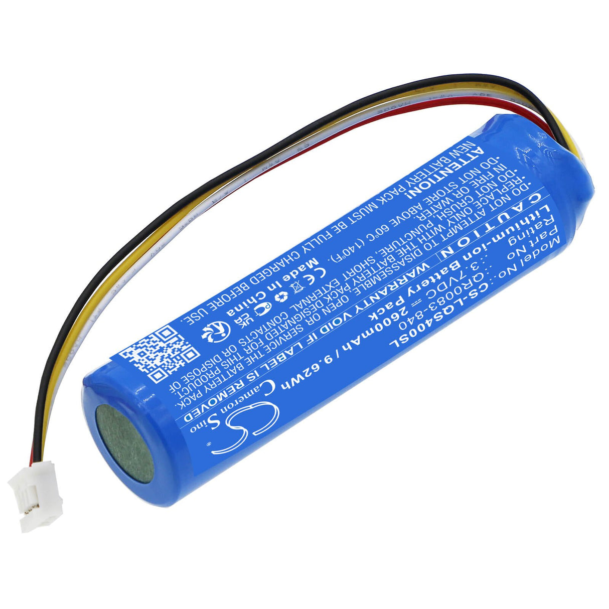 3.7v, Li-ion, 2600mah, Alarm Battery Fits Qolsys, Iq Panel 4, Iq Panel 4 Powerg, 9.62wh Alarm System Cameron Sino Technology Limited