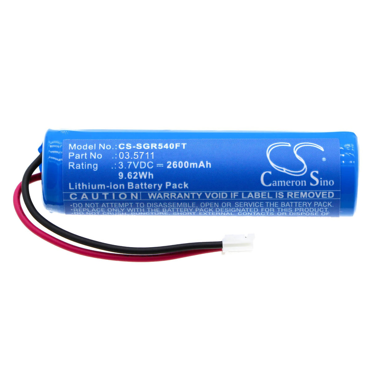3.7V, Li-ion, 2600mAh, batterie de lampe de poche convient à Scangrip, 3.5711, 3.507, 3.54, 9.62Wh lampe de poche Cameron Sino Technology Limited
