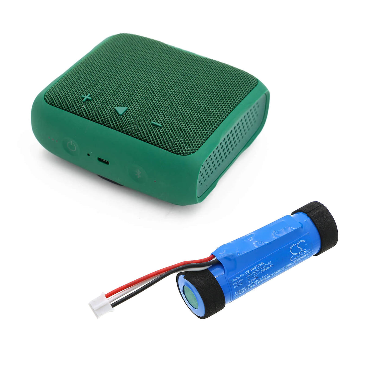 3,7V, Li-ion, 2600mAh, Batterie de haut-parleur compatible avec Teufel, Boomster Go, 9,62Wh Haut-parleur Cameron Sino Technology Limited
