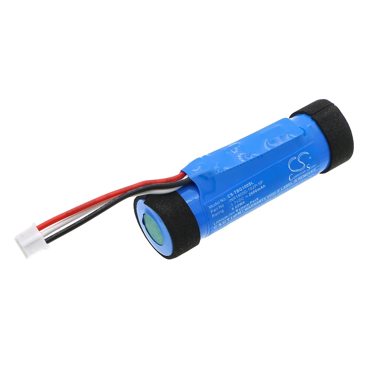 3,7V, Li-ion, 2600mAh, Batterie de haut-parleur compatible avec Teufel, Boomster Go, 9,62Wh Haut-parleur Cameron Sino Technology Limited
