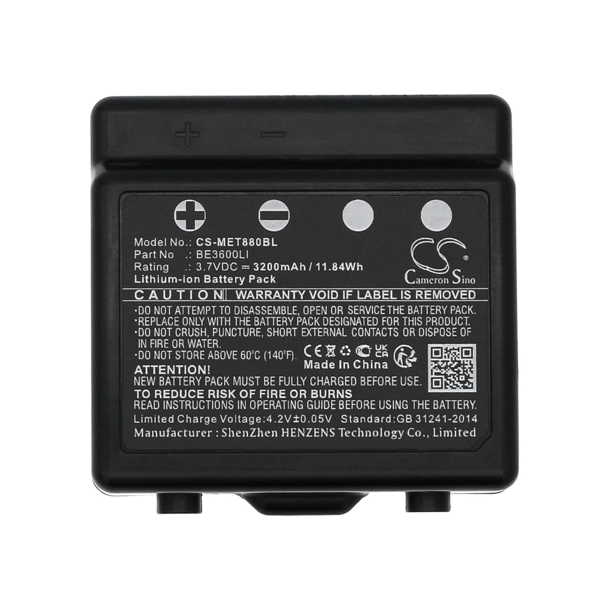 3.7v, Li-ion, 3200mah, Crane remote battery Fits Imet M880 Kron, Thor2, 11.84wh Crane Remote Control Cameron Sino Technology Limited