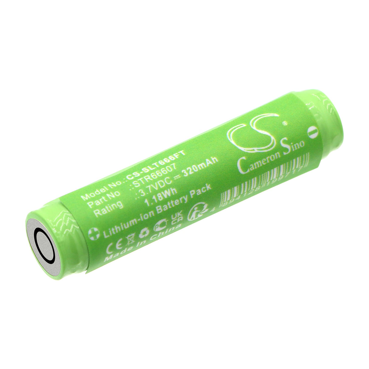 3.7V, Li-ion, 320mAh, Batterie de lampe de poche compatible avec Streamlight, 66607, 66601 66602, 66603, 1.18Wh Lampe de poche Cameron Sino Technology Limited