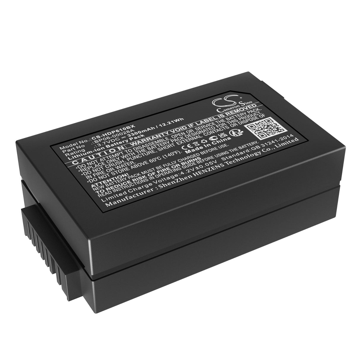 3.7V, Li-ion, 3300mAh, batterie de scanner de code-barres compatible avec Dolphin, 6000lu1, 6100, 12.21Wh Scanner de code-barres Cameron Sino Technology Limited