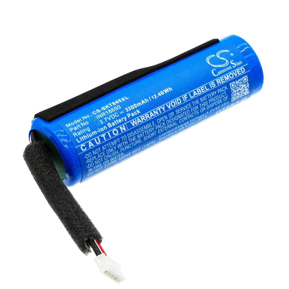 3.7V, Li-ion, 3350mAh, Batterie de haut-parleur compatible avec Skullcandy, 2sksk1845, Kilo Xt, 12.40Wh Haut-parleur Cameron Sino Technology Limited