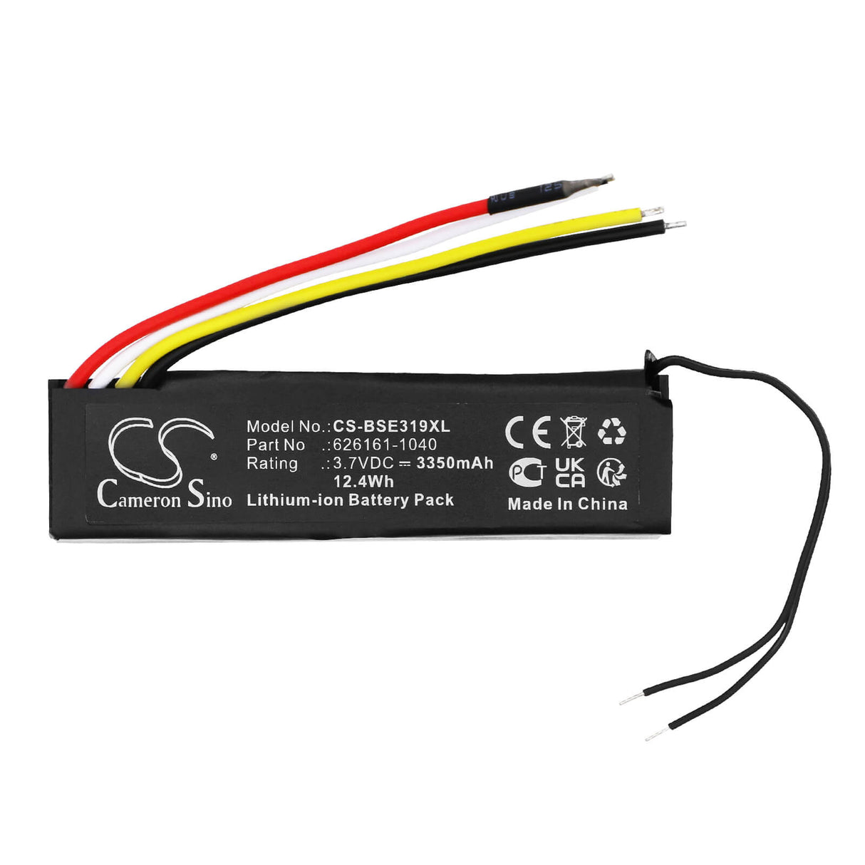 3,7V, Li-ion, 3350mAh, Batterie de haut-parleur compatible avec Bose, 8319, 12,4Wh Haut-parleur Cameron Sino Technology Limited