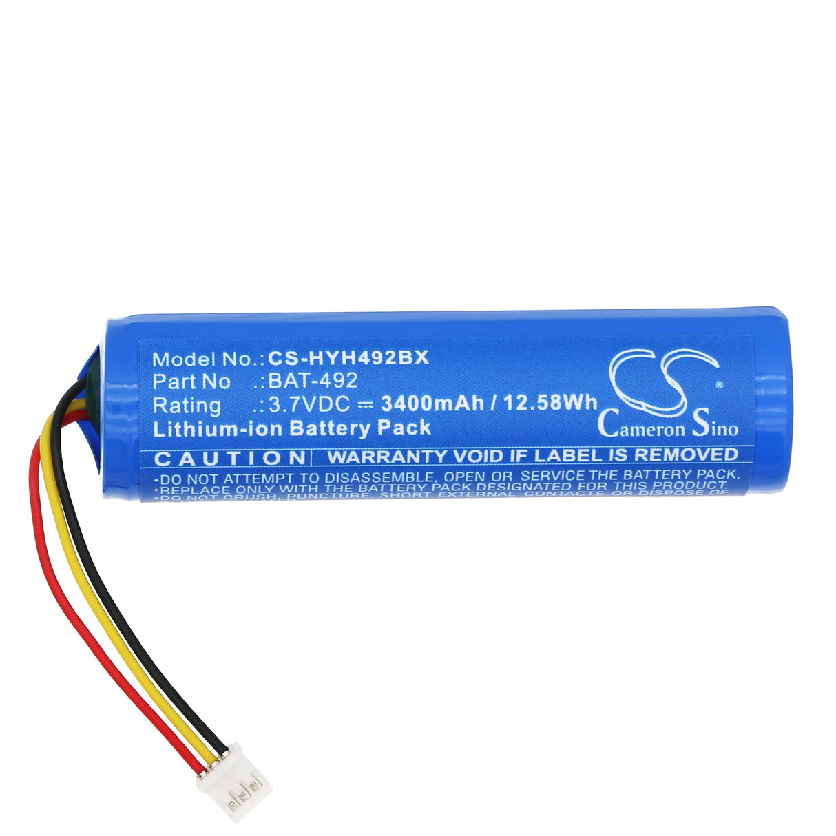 3.7V, Li-ion, 3400mAh Barcode Scanner Battery fits Honeywell, Hh492, 12.58Wh Barcode Scanner Cameron Sino Technology Limited