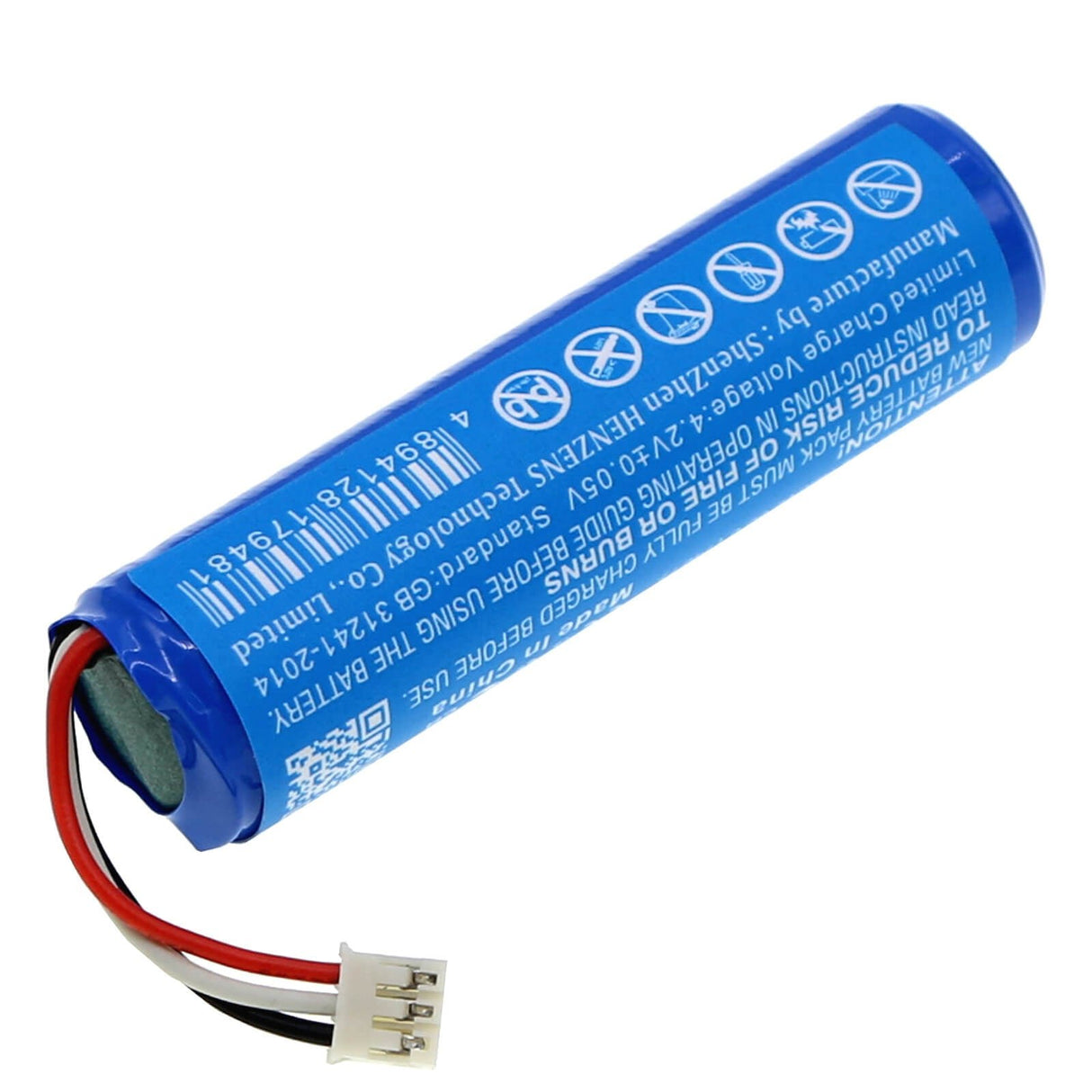 3,7V, Li-ion, 3400mAh, batterie de loupe électronique compatible avec Burton, 4000428, Uv604 Led, 12.58Wh Loupe électronique Cameron Sino Technology Limited