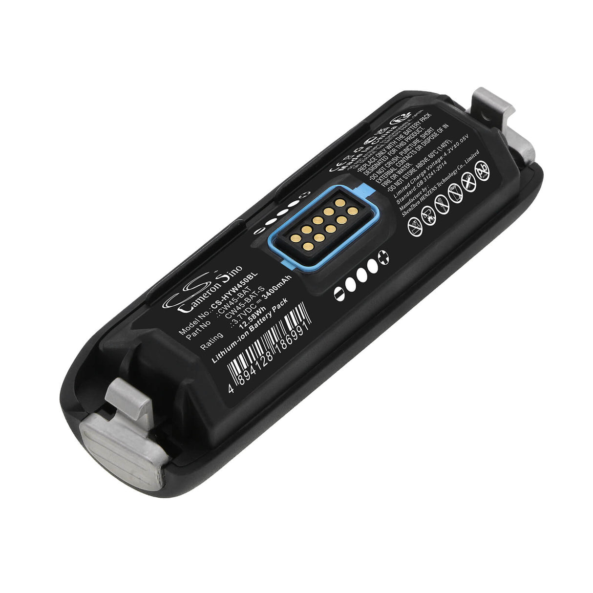 3.7v, Li-ion, 3400mah, Barcode Scanner Battery Fits Honeywell, Cw45, 12.58wh Barcode Scanner Cameron Sino Technology Limited