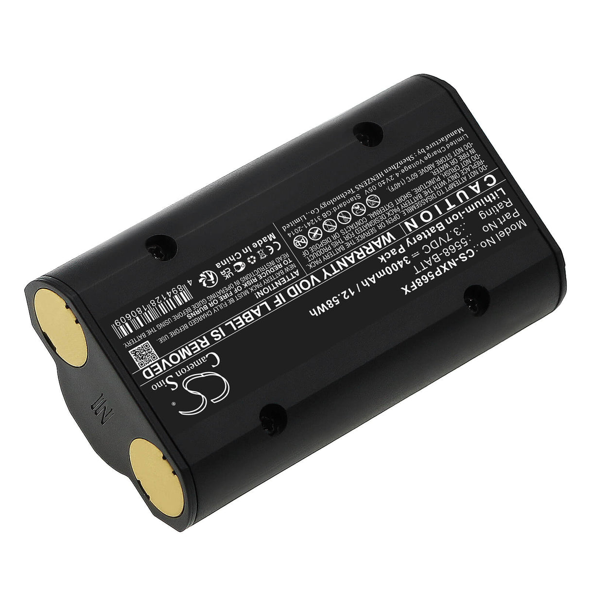 3.7V, Li-ion, 3400mAh, Flashlight battery fits Nightstick, 5568-batt, 5566, 5568, 12.58Wh Flashlight Cameron Sino Technology Limited
