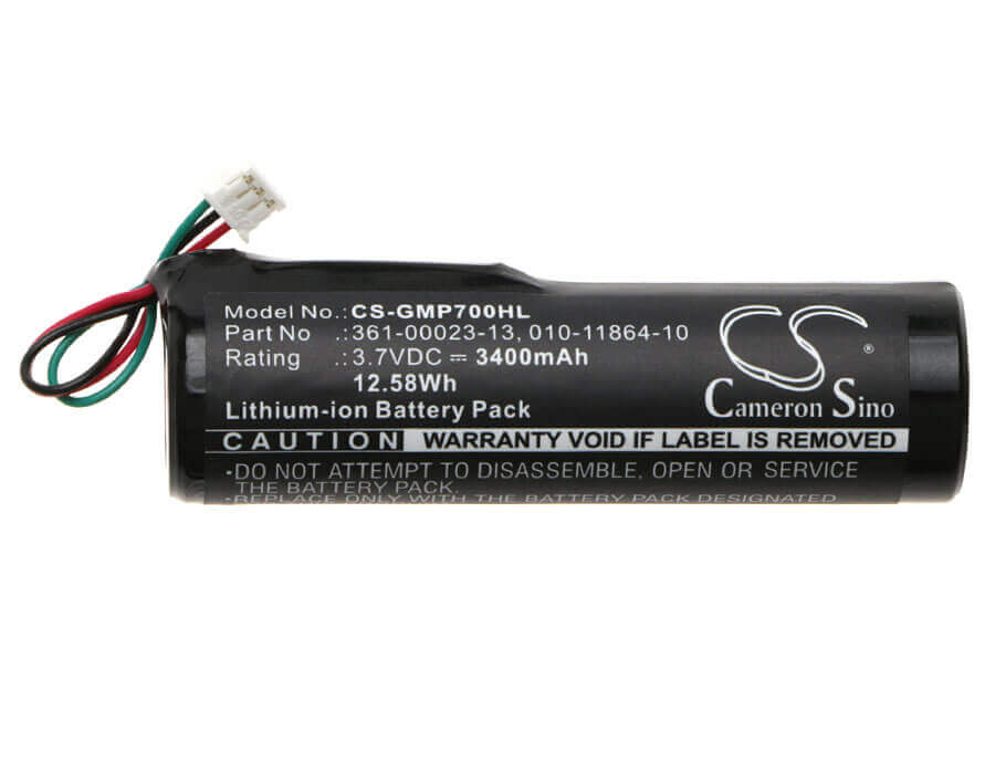 3.7V, Li-ion, 3400mAh, Dog Collar battery fits Garmin, 010-11864-10, Pro 550 Handheld, Pro 70 Dog Transmitter, 12.58Wh Dog Collar Cameron Sino Technology Limited