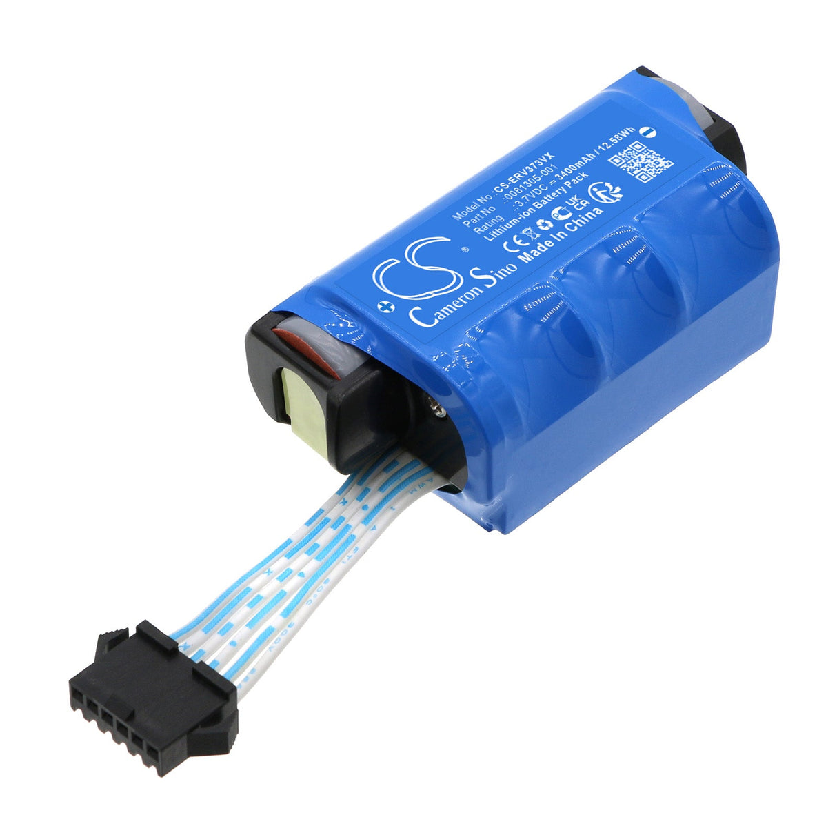 3.7V, Li-ion, 3400mAh, Vacuum battery fits Shark, Cordless Rechargeable Hard Flo, V3700c, 12.58Wh Vacuum Cameron Sino Technology Limited