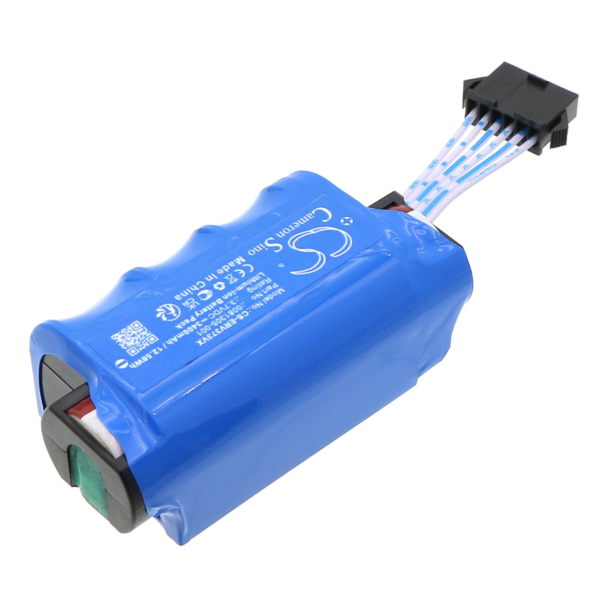 3.7V, Li-ion, 3400mAh, Vacuum battery fits Shark, Cordless Rechargeable Hard Flo, V3700c, 12.58Wh Vacuum Cameron Sino Technology Limited