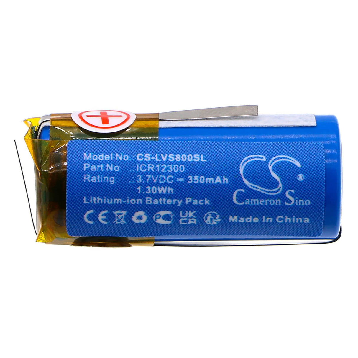3.7V, Li-ion, 350mAh, batterie Smartpen pour Livescribe, Icr12300, Echo Smartpen 8gb Stylet, 1.3Wh Smartpen Cameron Sino Technology Limited