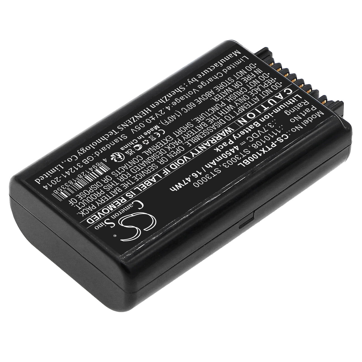 3.7v, Li-ion, 4450mah, Battery Fits Psion, 7545, Omnii Xt10, 16.47wh Batteries for Electronics Cameron Sino Technology Limited (Suspended)