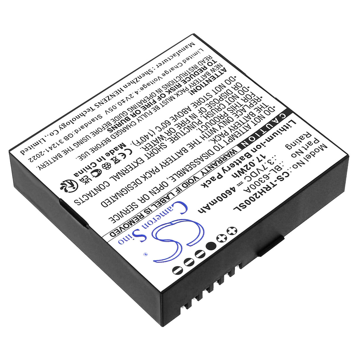 3.7V, Li-ion, 4600mAh, Equipment, Survey, Test battery fits Hi-target, Ihand 20, Ihand 20 Data Controller Gps, 17.02Wh Equipment, Survey, Test Cameron Sino Technology Limited