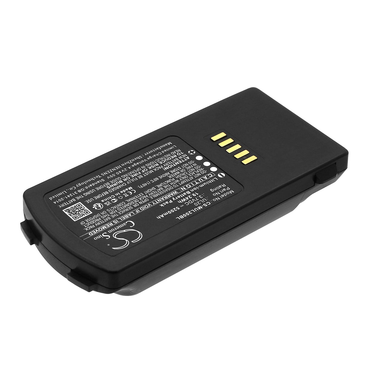 3.7V, Li-ion, 5200mAh Barcode Scanner Battery fits M3 Mobile, Ul20, Ul20f, 19.24Wh Barcode Scanner Cameron Sino Technology Limited