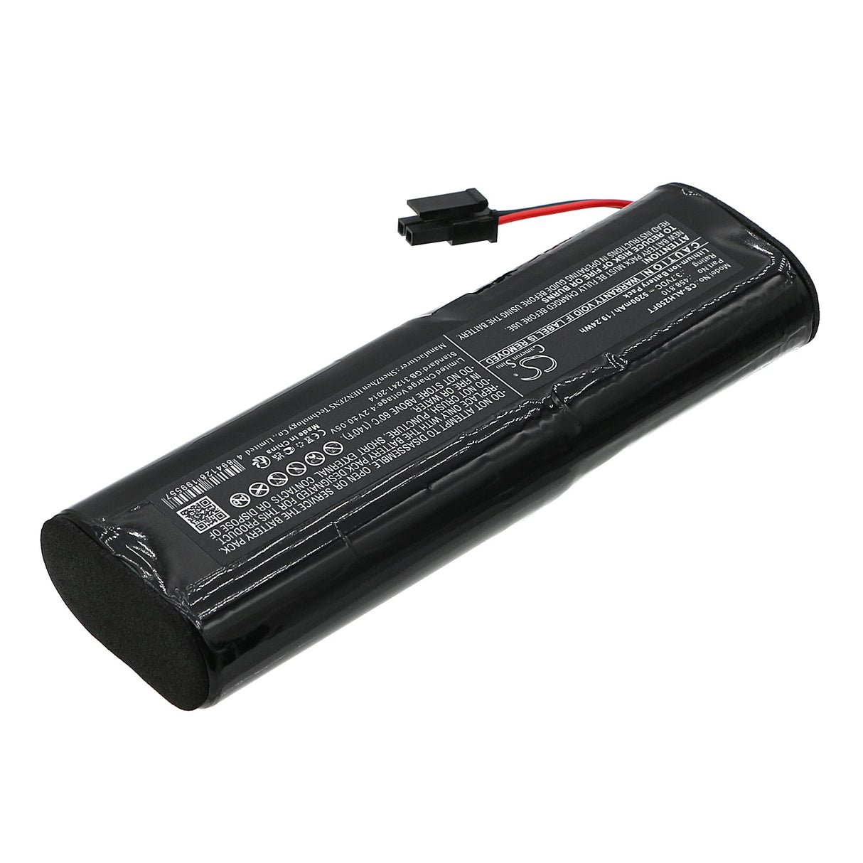 3,7V, Li-ion, 5200mAh, batterie de lampe de poche compatible avec Acculux, 458.81, Hl25ex Ex, 19.24Wh Lampe de poche Cameron Sino Technology Limited