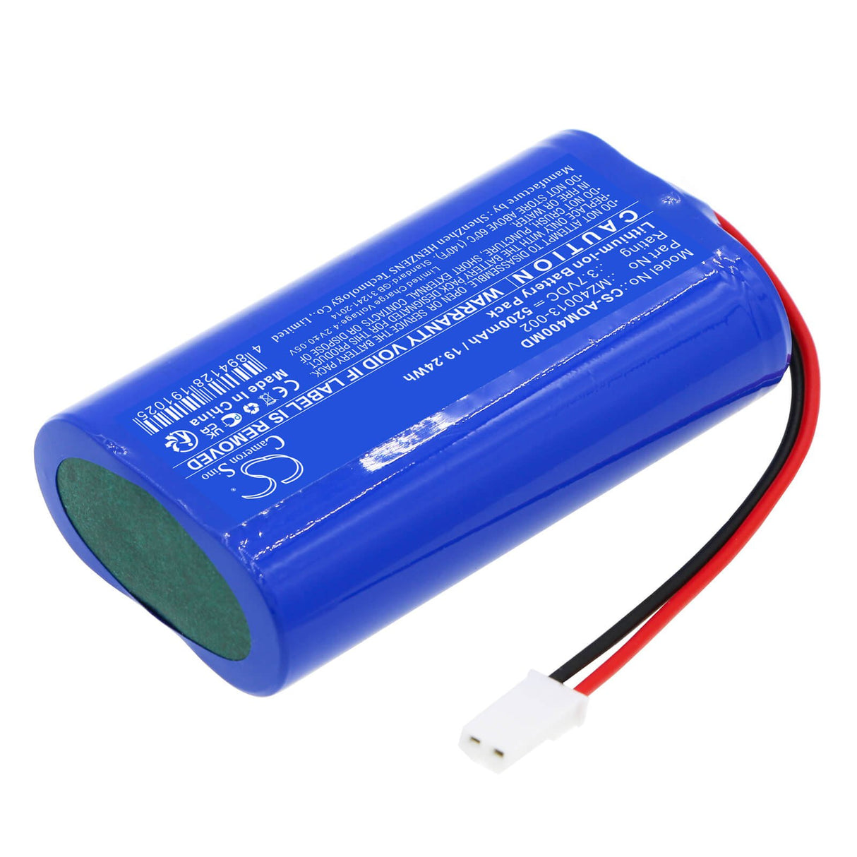 3,7V, Li-ion, 5200mAh, Batterie médicale compatible Ade, Mz40013-002, Balance de chaise, M400020, 19,24Wh Cameron Sino Technology Limited (Médical)