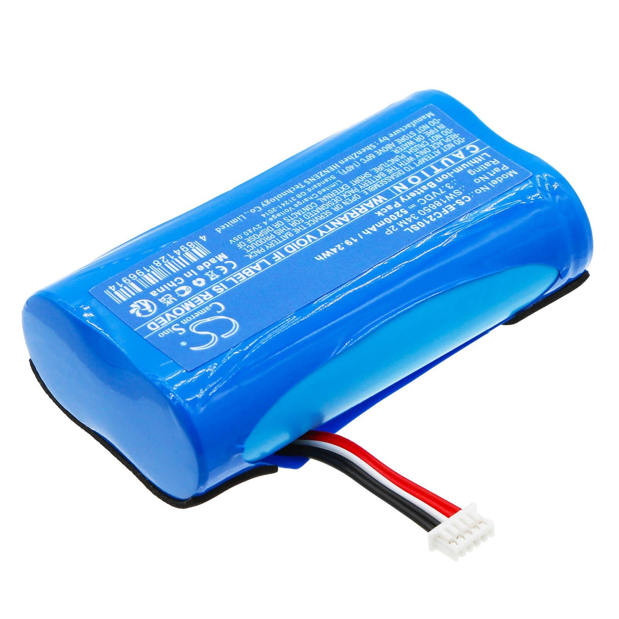 3.7v, Li-ion, 5200mah, Batterie compatible avec Eufy, Sécurité C210 Solocam, 19.24wh Caméra de sécurité domestique Cameron Sino Technology Limited
