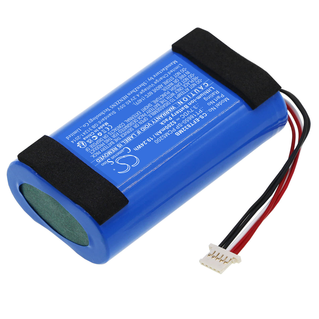 3,7v, Li-ion, 5200mah, Batterie Babyphone Compatible avec Eufy, Caméra pour Bébé Spaceview Pro, T8321-m, 19,24wh BabyPhone Cameron Sino Technology Limited