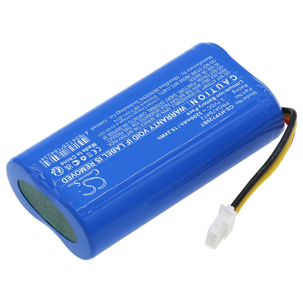 3.7v, Li-ion, 5200mah, Alarm Battery Fits Honeywell, Home Proa7, Proa7plus, 19.24wh Alarm System Cameron Sino Technology Limited