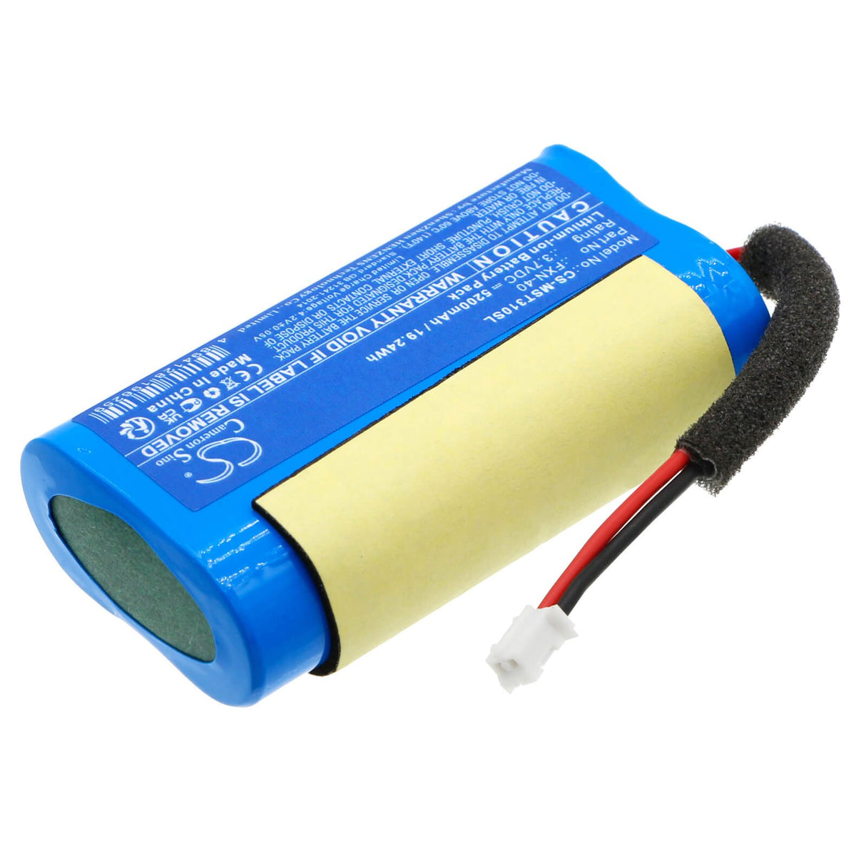 3,7V, Li-ion, 5200mAh, Batterie de haut-parleur compatible avec Monster, S310, Superstar, 19,24Wh Haut-parleur Cameron Sino Technology Limited
