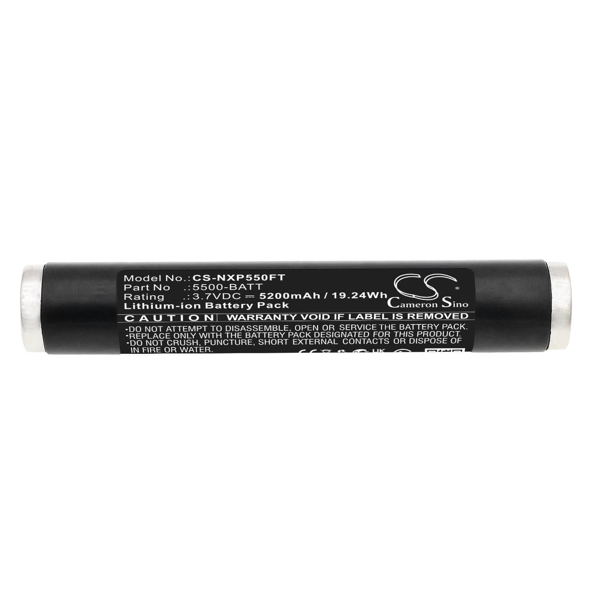 3.7V, Li-ion, 5200mAh, Flashlight battery fits Nightstick, 5500-batt, Xpr-5542gmx, Xpr-5580, 19.24Wh Flashlight Cameron Sino Technology Limited
